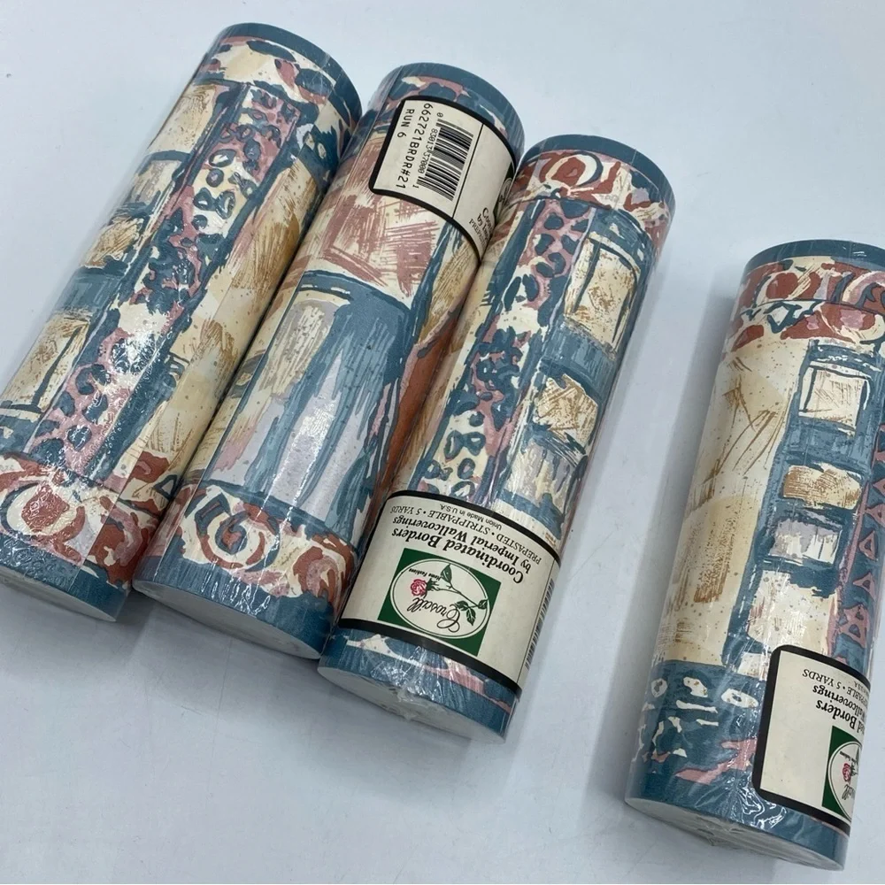 Croscill Coordinated Borders Imperial Wallcoverings Vintage 5 Yds Each Abstract